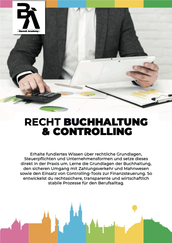 Recht, Buchhaltung & Controlling, Online-Weiterbildung der Barock Academy